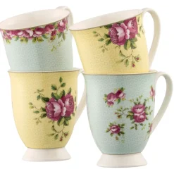 Archive Rose Footed Mug Set of 4<Galway Crystal Hot