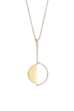 Arc Sterling Silver & Gold Pendant<Galway Crystal Discount