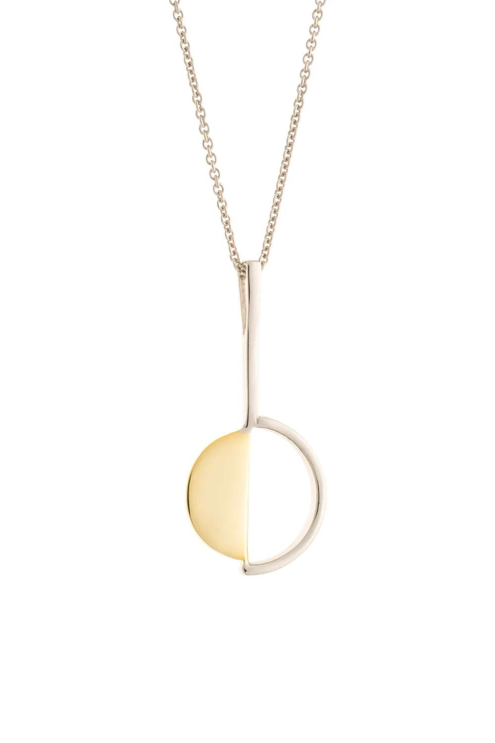 Arc Sterling Silver & Gold Pendant<Galway Crystal Discount