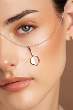 Arc Sterling Silver & Gold Pendant<Galway Crystal Discount