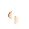 Arc Sterling Silver & Rose Gold Stud Earrings<Galway Crystal Sale