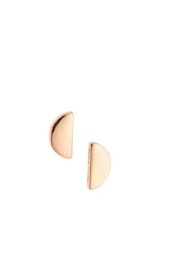 Arc Sterling Silver & Rose Gold Stud Earrings<Galway Crystal Sale