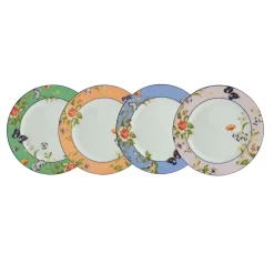 Aynsley Cottage Garden Tea Plates Set of 4<Galway Crystal Best