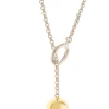 Balance Sterling Silver & Gold Loop Through Necklace<Galway Crystal Hot