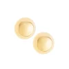 Balance Sterling Silver & Gold Stud Earrings<Galway Crystal New