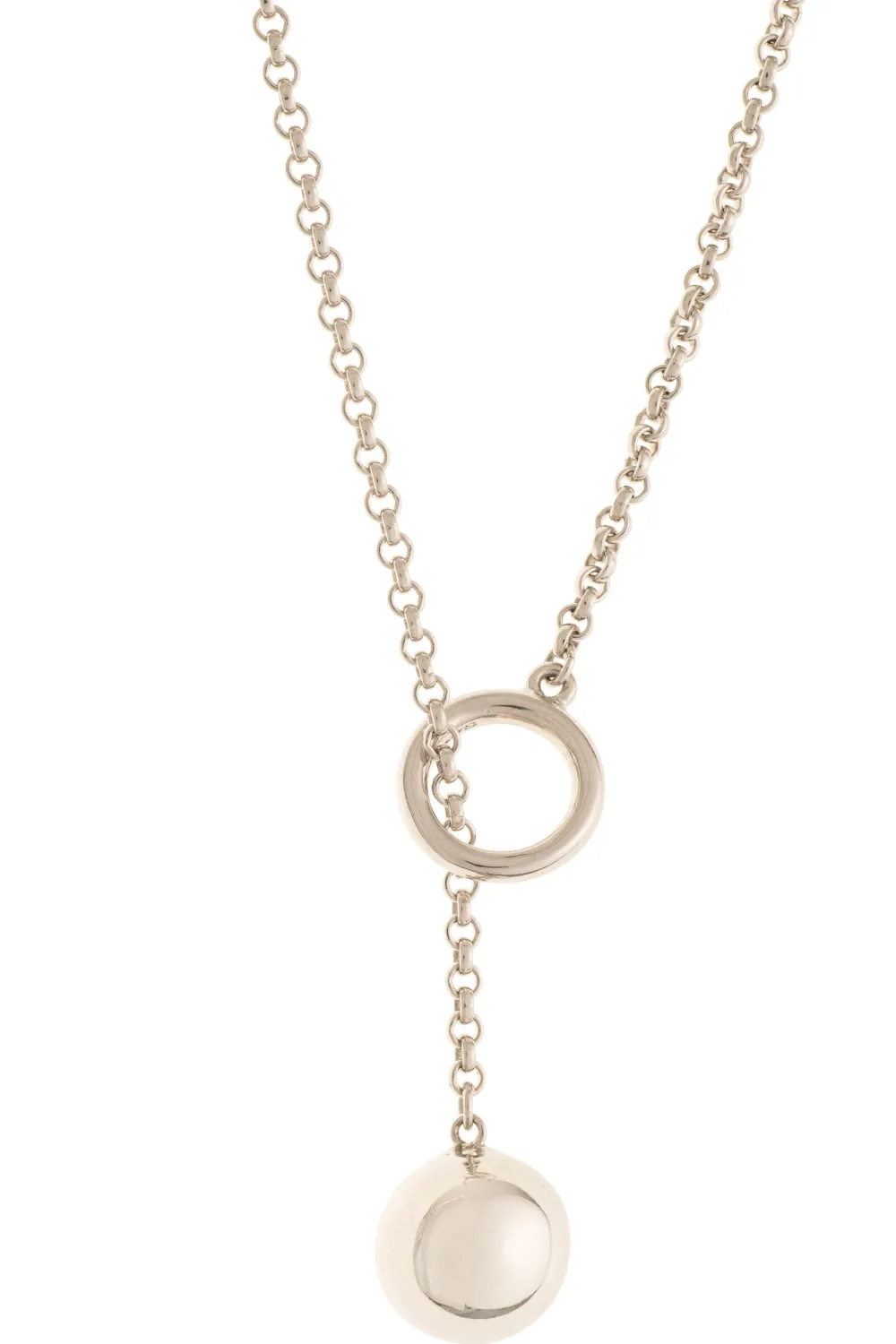 Balance Sterling Silver Loop Through Necklace<Galway Crystal New