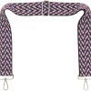 Blue Maroon White Black Camera Strap - Silver Hardware<Galway Crystal Online