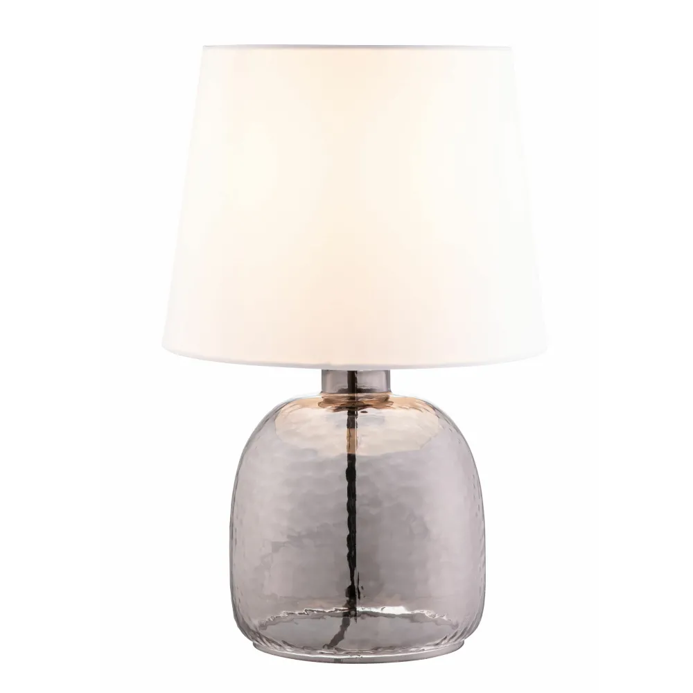 Boho Table Lamp & White Shade<Galway Crystal New