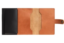 Brown Leather Card Holder Wallet<Galway Crystal Online