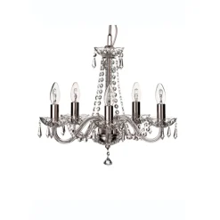 Cashel 5 Arm Chandelier IRE/UK Fitting<Galway Crystal