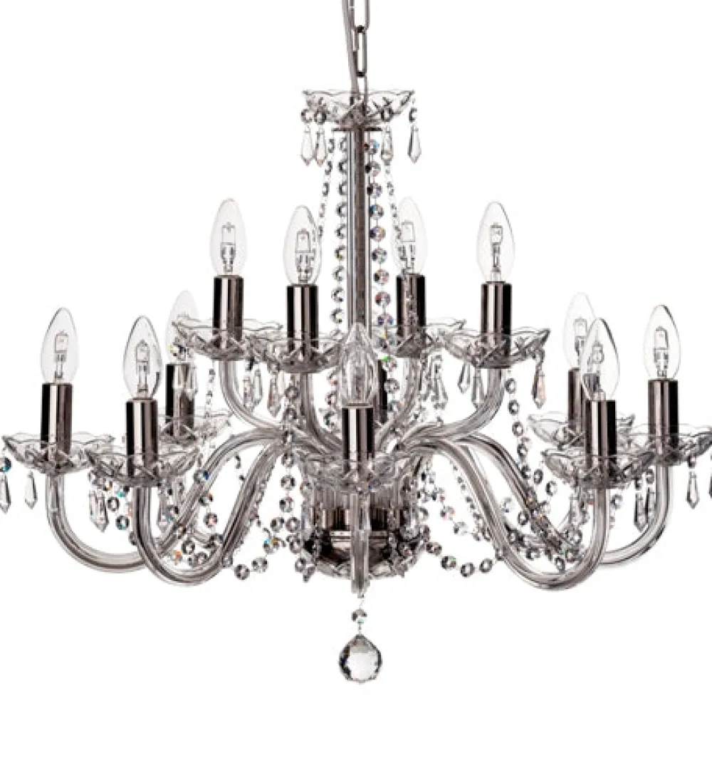 Cashel 12 Arm Chandelier US Fitting<Galway Crystal Discount