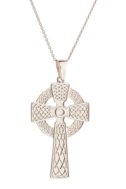 Celtic Cross Pendant<Galway Crystal New