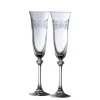 Claddagh Ring Shamrock Liberty Flute Glass Pair<Galway Crystal Outlet