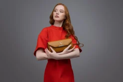 Clutch Bag in Tan<Galway Crystal Sale