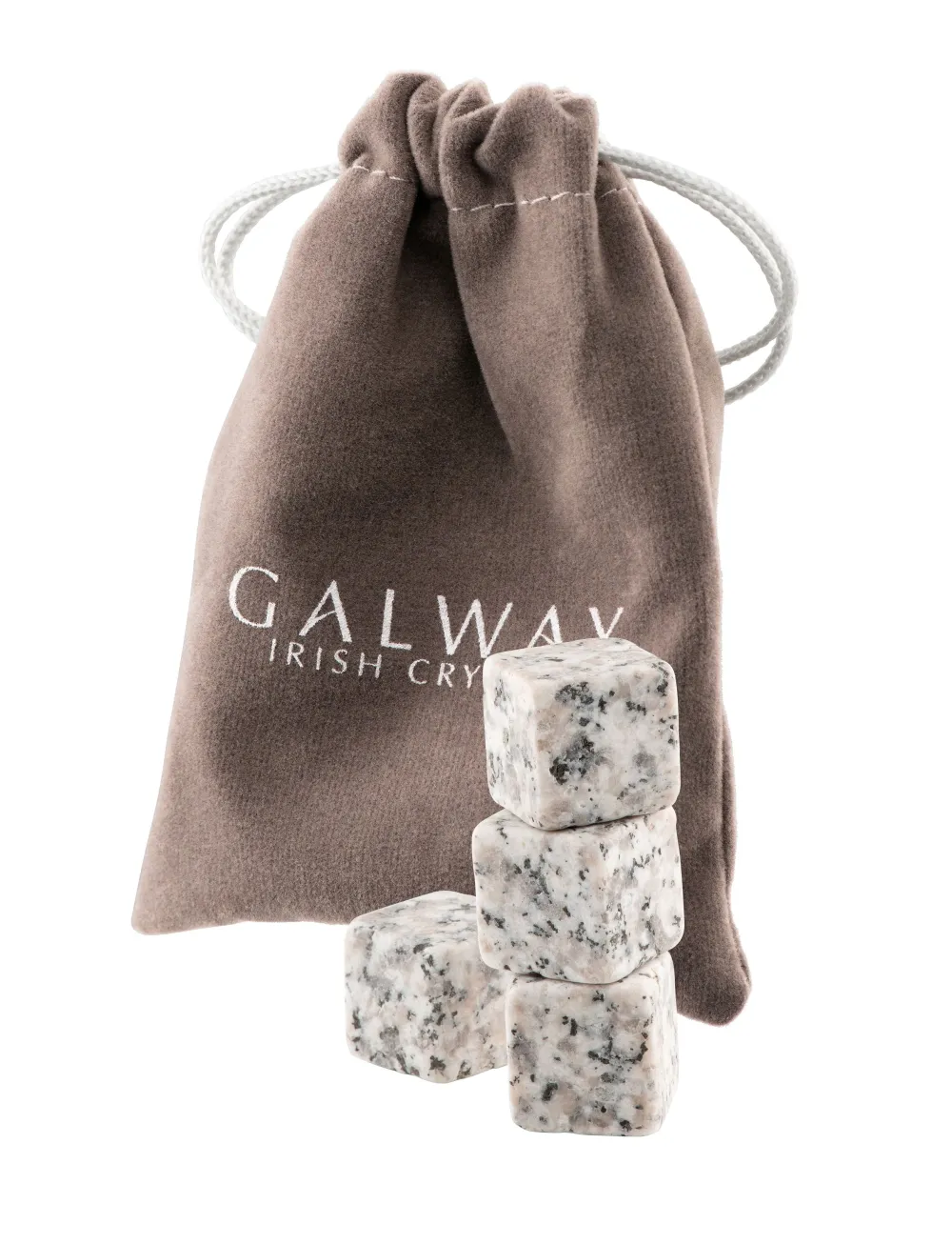 Cooling Stones Set of 4 - White/Grey Granite<Galway Crystal