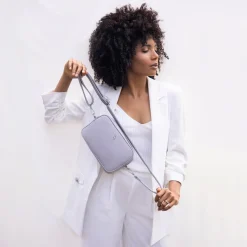 Cross Body Bag - Grey<Galway Crystal Clearance