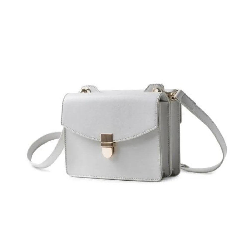 Cross Body Double Sided Bag Light Grey<Galway Crystal Online