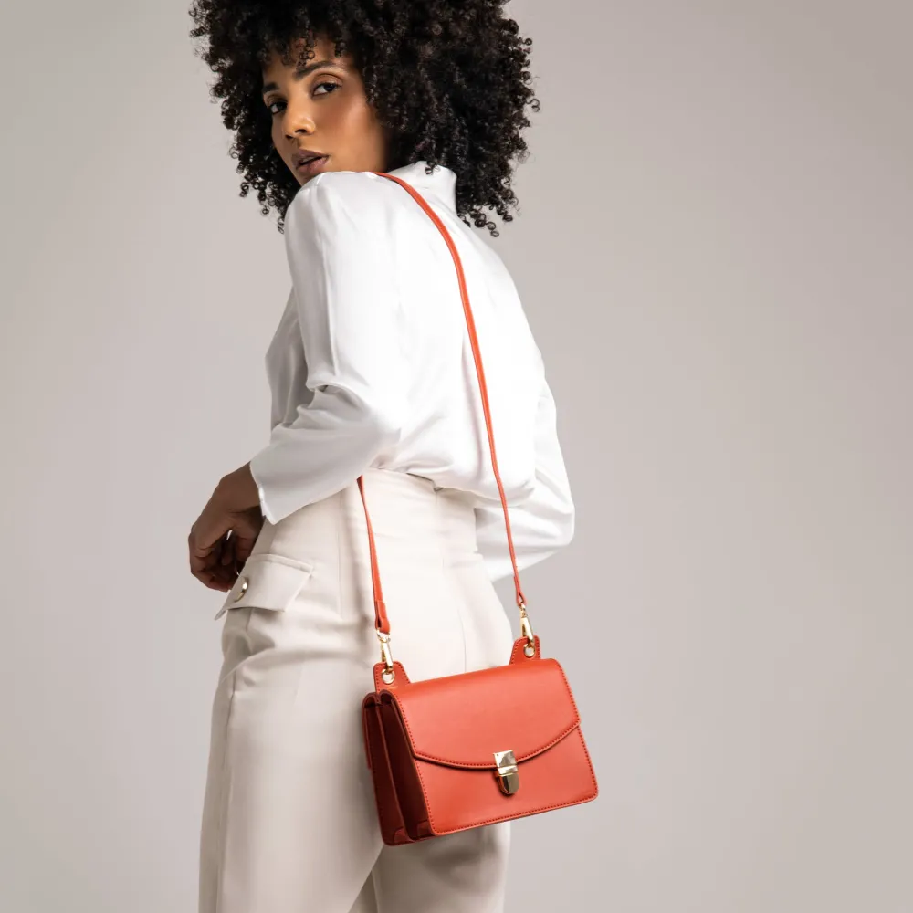 Cross Body Double sided Bag Red<Galway Crystal