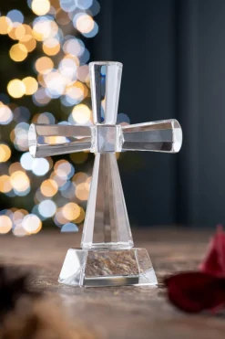 Cross Figurine<Galway Crystal
