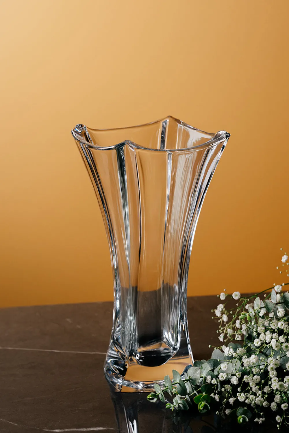 Dune 12" Waisted Vase<Galway Crystal New