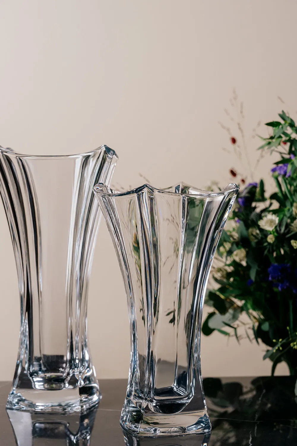Dune 12" Waisted Vase<Galway Crystal New