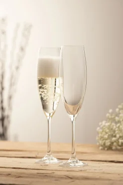 Elegance Champagne/ Prosecco Glass Pair<Galway Crystal Hot