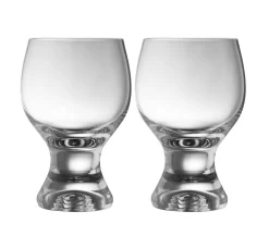 Elegance Footed Tasting Glass Pair<Galway Crystal Best