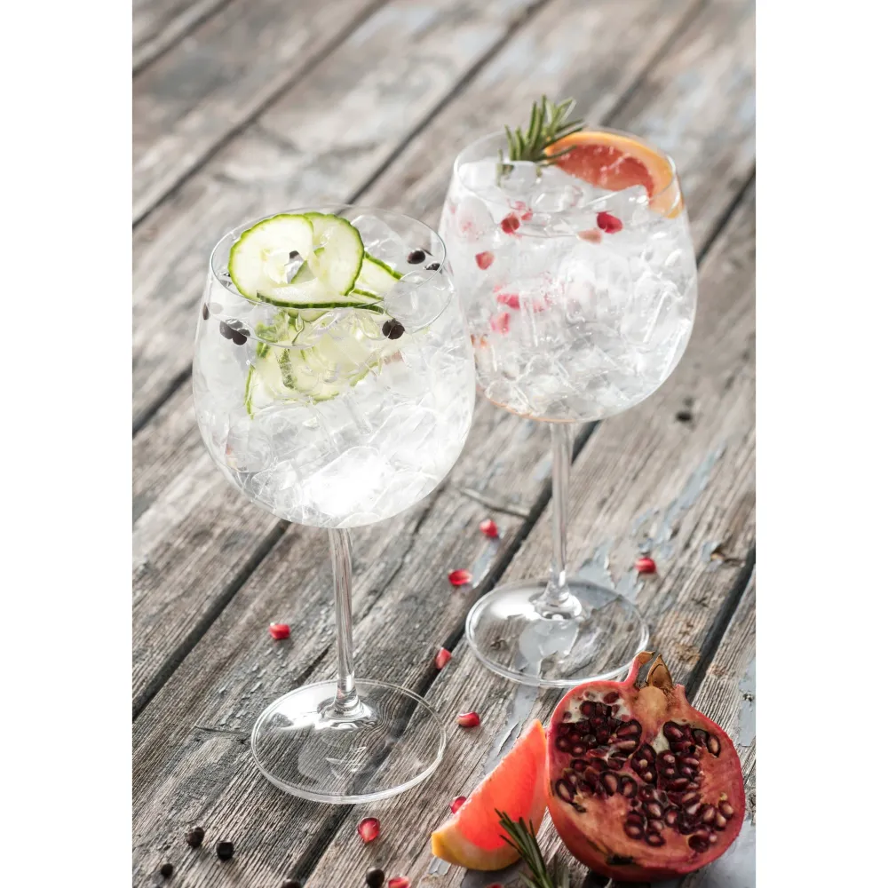 Elegance Gin & Tonic Glass Pair<Galway Crystal New