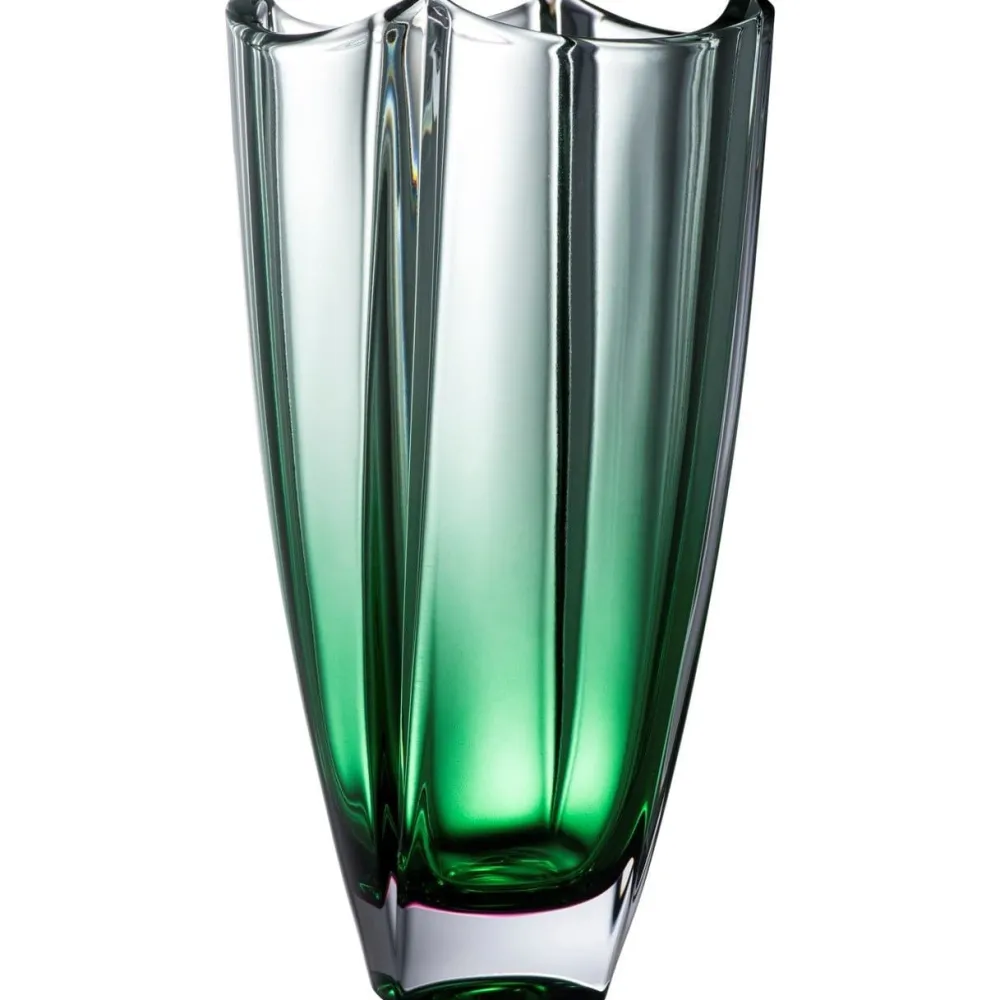 Emerald Dune 12" Square Vase<Galway Crystal Outlet
