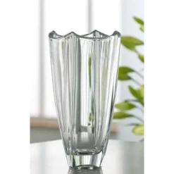 Engraved Dune 10" Square Vase<Galway Crystal Sale