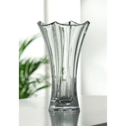 Engraved Dune 14" Waisted Vase<Galway Crystal