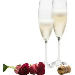 Engraved Elegance Prosecco Glass Pair<Galway Crystal New