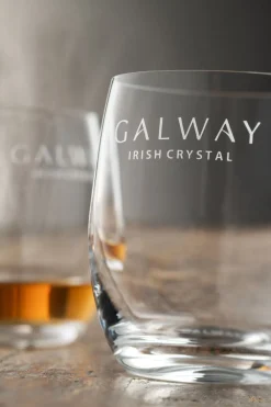 Engraved Elegance Tumbler Glass Pair<Galway Crystal Online