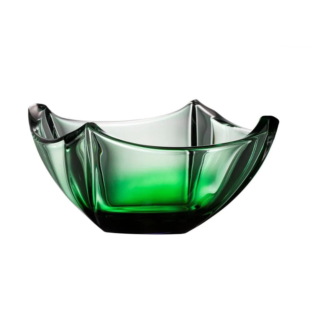 Engraved Emerald Dune 10" Bowl<Galway Crystal