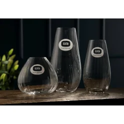 Engraved Erne 12" Vase<Galway Crystal Outlet
