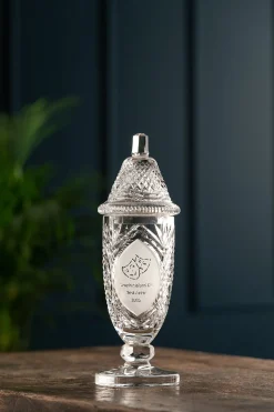 Engraved 13" Footed Sports Trophy & Lid<Galway Crystal Discount