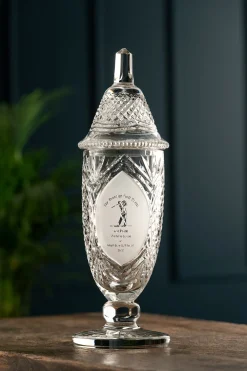 Engraved 17" Footed Sports Trophy & Lid<Galway Crystal Outlet
