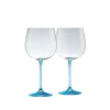 Engraved Gin & Tonic Glass Pair - Blue<Galway Crystal Best