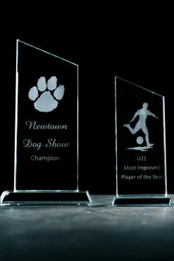 Engraved Large Diagonal Trophy<Galway Crystal New