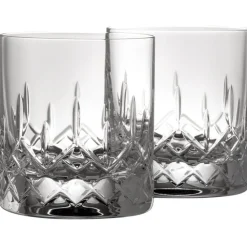 Engraved Longford Whiskey Glass Pair<Galway Crystal Online