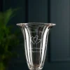 Engraved Medium Footed Masterpiece Vase<Galway Crystal New