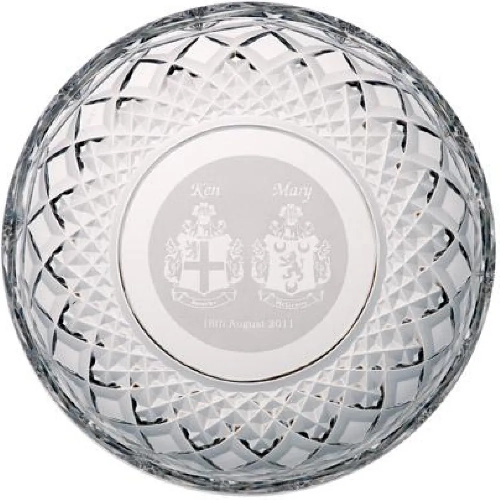 Engraved 8" Plate<Galway Crystal Discount
