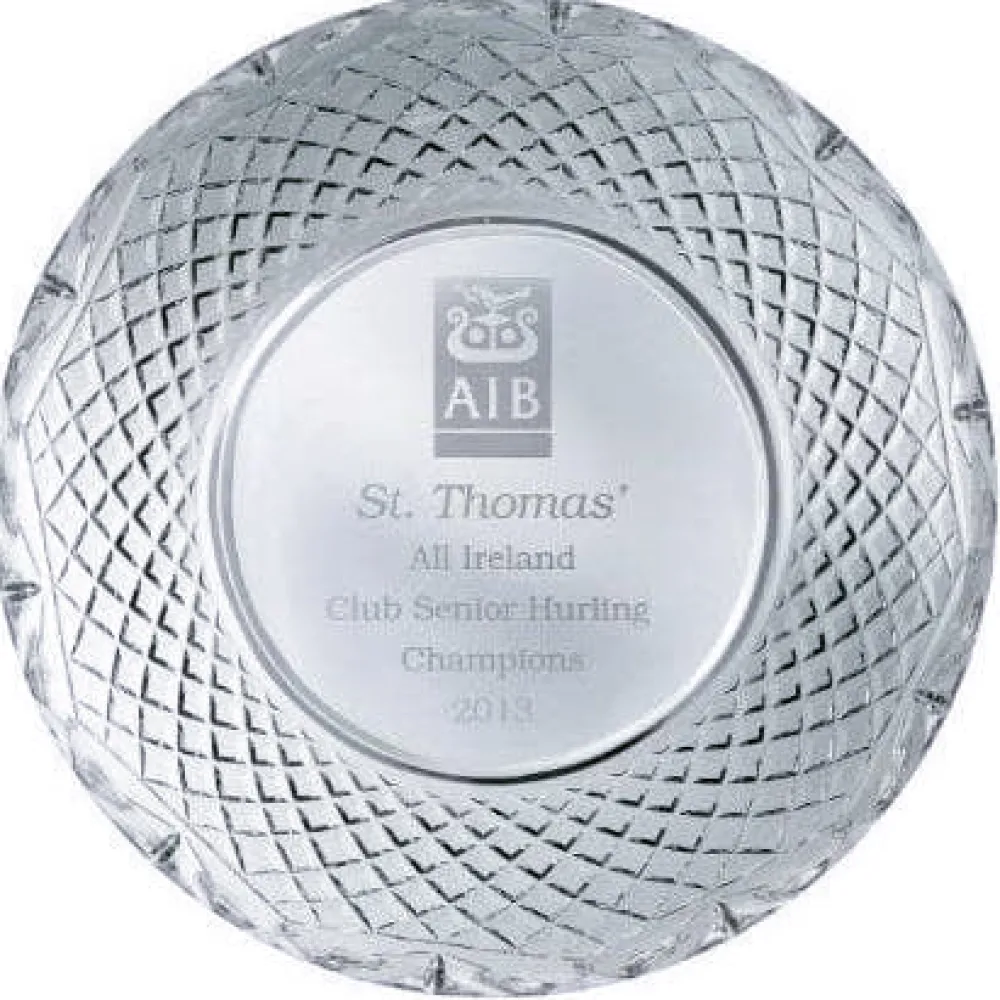 Engraved 11" Plate<Galway Crystal Sale