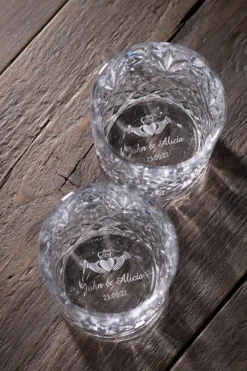Engraved Renmore Whiskey Glass Set of 4<Galway Crystal