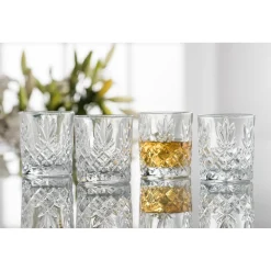 Engraved Renmore Whiskey Glass Set of 4<Galway Crystal
