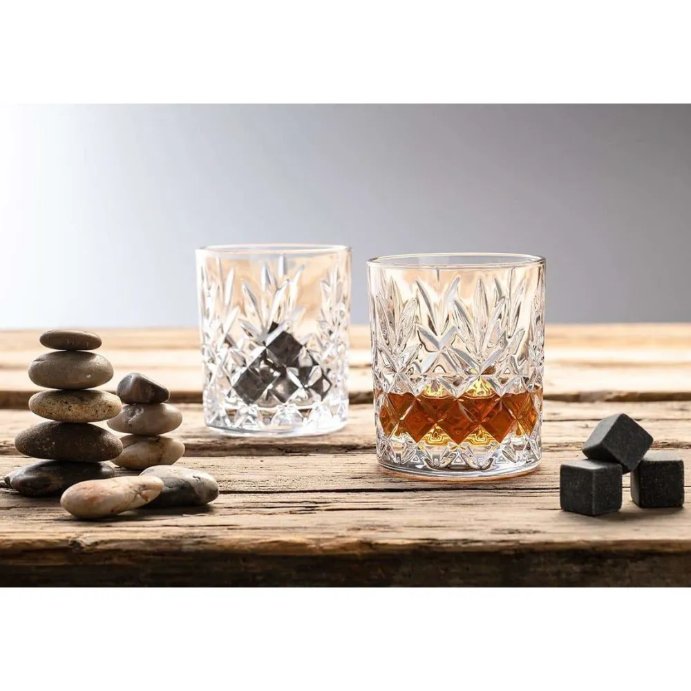 Engraved Renmore Whiskey Glass Pair<Galway Crystal Outlet