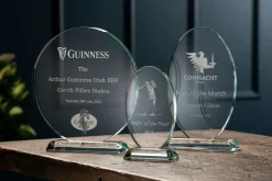 Engraved Small Oval Trophy<Galway Crystal Sale
