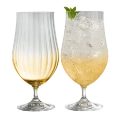 Erne Craft Beer/ Cocktail Glass Pair Amber<Galway Crystal Best