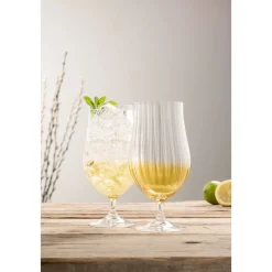 Erne Craft Beer/ Cocktail Glass Pair Amber<Galway Crystal Best