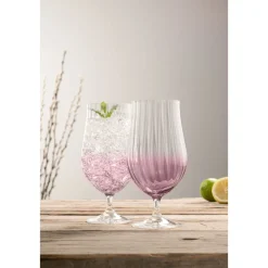 Erne Craft Beer/Cocktail Glass Pair Amethyst<Galway Crystal Best